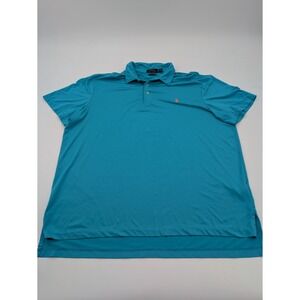 Polo Ralph Lauren Performance Polo Shirt Mens XXL Blue‎ Golf Stretch Preppy